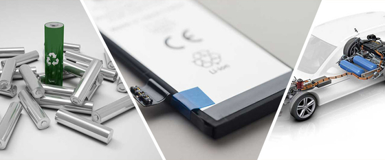 แบตเตอรี่ Li-Ion Hensen Graphite Anode วัสดุความบริสุทธิ์สูง
